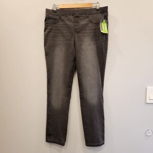 Natural Reflections Lucy Pull On Gray Denim Jeggings